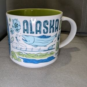 Starbucks Alaska Ceramic Mug with Green Interior